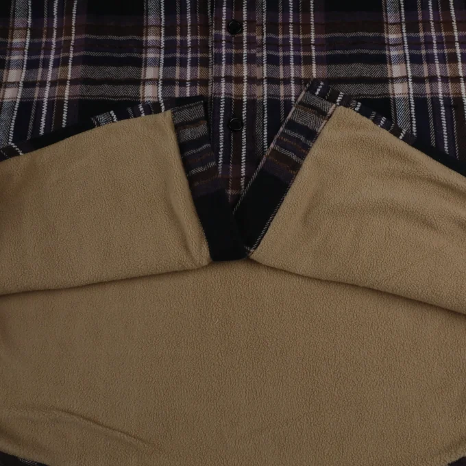 Unisex Spring Casual Two Layer Corduroy Shirt Jacket Stand Collar Zipper Closure 100% Cotton Waterproof Breathable