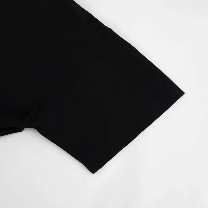 High Quality Design Black Short Sleeve Zip up Shirts for Men