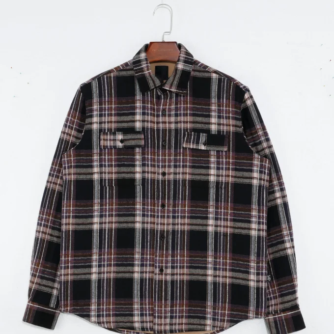 Unisex Spring Casual Two Layer Corduroy Shirt Jacket Stand Collar Zipper Closure 100% Cotton Waterproof Breathable