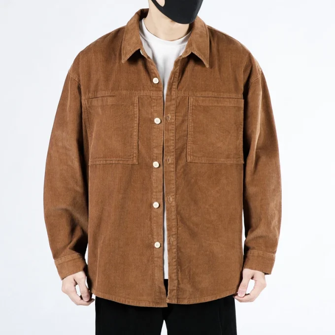 Men's Vintage Style Button Down Long Sleeve Shirts