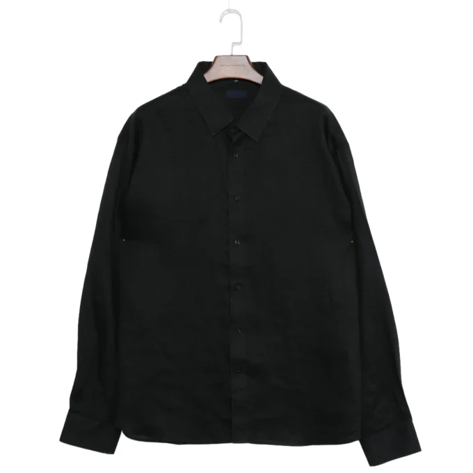 New Design Multiple Colors Solid Long Sleeve Men's Linen Shirts