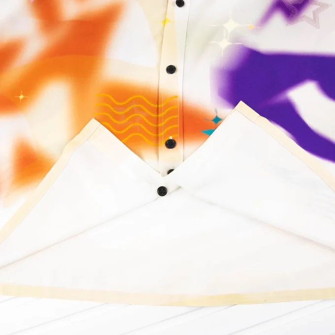 High Quality Men's 100% Rayon Anti-Wrinkle Quick Dry Broadcloth Digital Print Short Sleeve Shirts