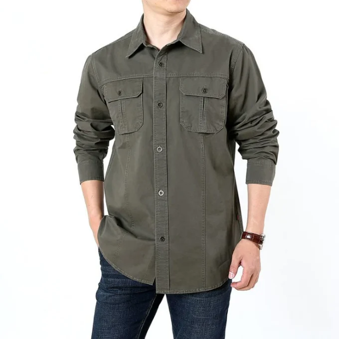 Shirts Mechanic Fishing Hunting High Quality Mens 5Xl Men Outdoor Shirt